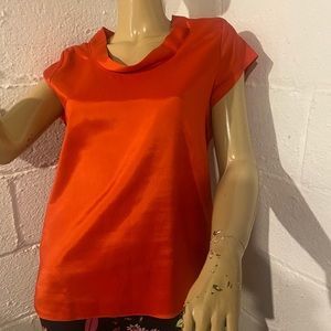 Orange Silk Blouse Barney’s New York